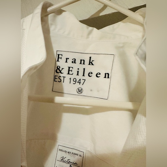 NWOT Frank & Eileen VICTORIA Italian Tuxedo Shirt. Size M. - Picture 10 of 16